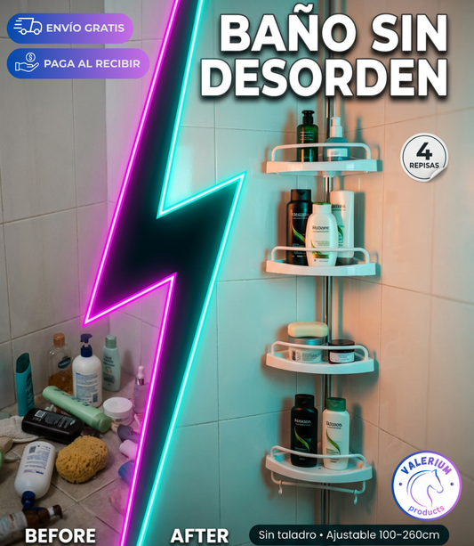 Organizador de Ducha Esquinero Ajustable