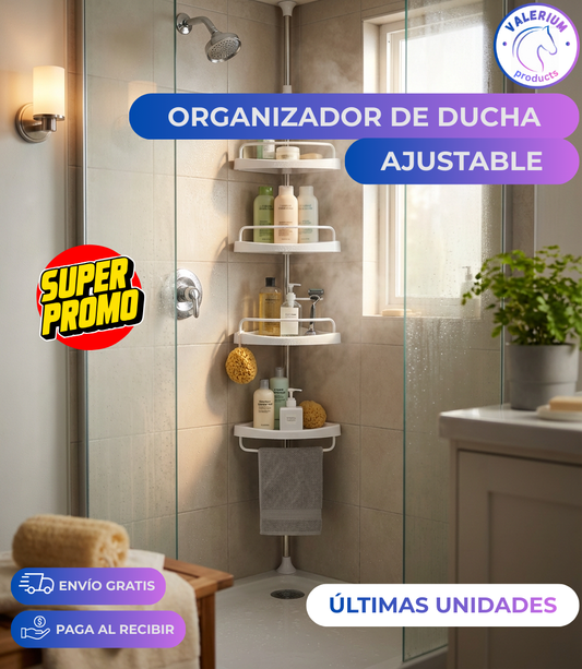 Organizador de Ducha Esquinero Ajustable